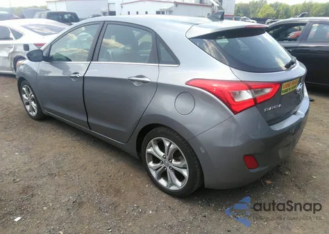 2014 Hyundai Elantra Gt Base W/Blue из США, поврежденный, VIN KMHD35LHXEU162916